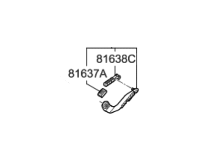 Kia 81652D4000 Lever Assembly-PANORAMAR