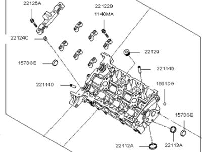 Hyundai 22110-3CAA1-A Head Sub Assembly-Cylinder, LH