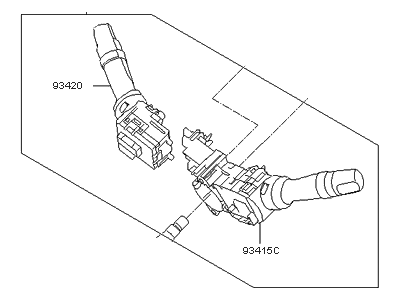 Kia 934001M000 Switch Assembly-Multifunction