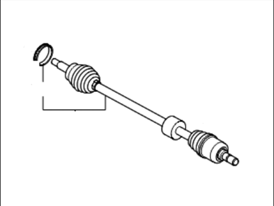 Kia 495001D200 Joint Assembly-Cv RH