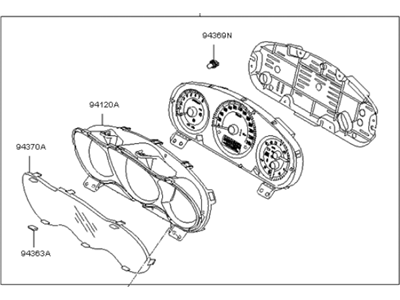 Kia 940232G683 Cluster Assembly-Instrument