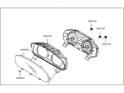 Kia 940012G196 Cluster Assembly-Instrument