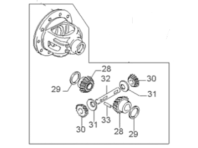 Kia 0K01127200 Differential Assembly