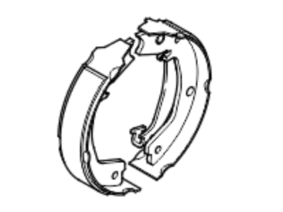 Kia 583503FA00 Parking Brake Shoe Kit