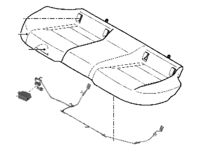 Kia 89100J5030CKS Cushion Assembly-Rear Seat