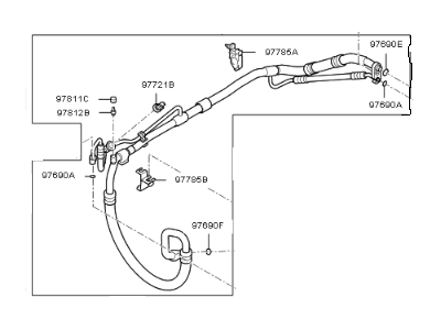 Kia 977753S800 Suction & Liquid Tube Assembly