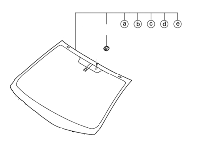 Kia 861101M030 Windshield Glass Assembly