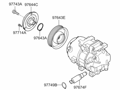 Kia 97701A9000 Compressor Assembly