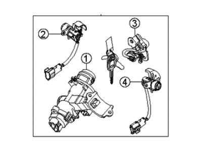 Kia 819051G000 Key Set