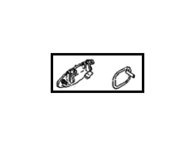 Kia 0K08A59410XX Outer Handle Assembly, Left