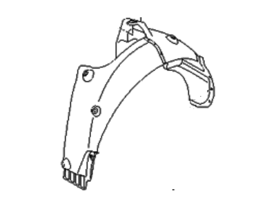 Kia 868222T200 Guard Assembly-Rear Wheel