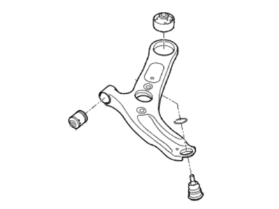 Kia 54500A7000 Arm Complete-Front Lower