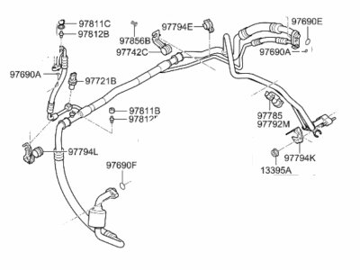 Kia 97777A9400 Suction Tube Assembly