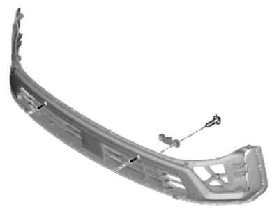 Kia 86530R5021 GRILLE-FRONT BUMPER