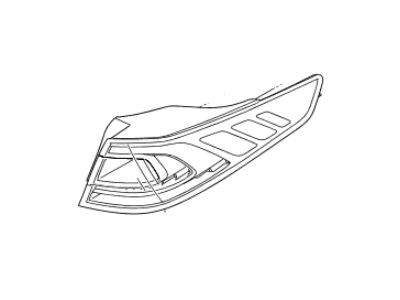 Kia 924112T620 Lens & Housing-Rear Combination Outside