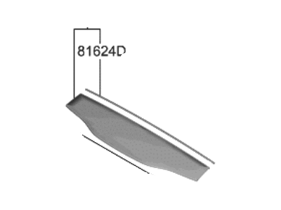 Kia 81620P1000 GLASS ASSY-PANORAMAR