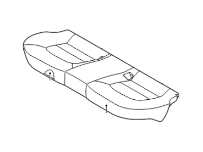 Kia 891601W340BEZ Rear Seat Cushion Covering Assembly