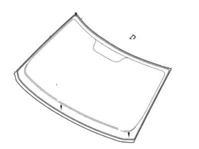 Kia 861102K020 Windshield Glass Assembly
