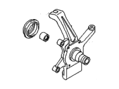 Kia 0K08233030A Front Axle Knuckle Assembly, Left