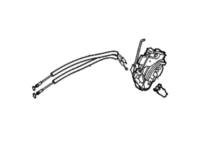 Kia 814203R000 Rear Door Latch & Actuator Assembly, Right
