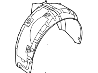 Kia 868223T000 Guard-Rear Wheel, RH