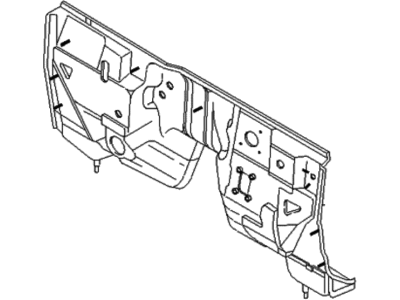 Kia 0K08B53400C Panel Assembly-Dash, Lower