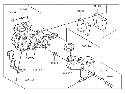 Kia 58500E4100 Integrated Brake ACTUATION