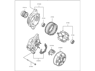 Kia 373002G755 Alternator Assembly