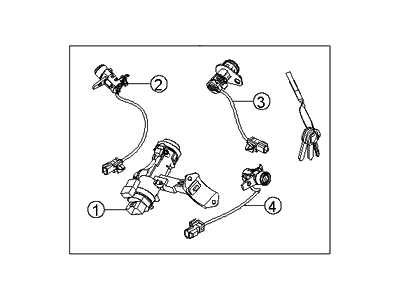 Kia 819052F510 Key Set