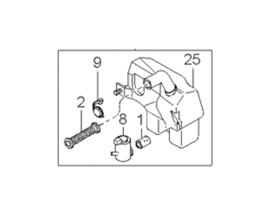 Kia 0K08367480A Windshield Washer Tank Assembly