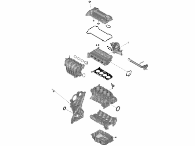Hyundai 20910-2SA02-A Gasket Kit-Engine Overhaul