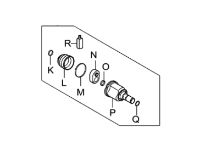Kia 495351M201 Joint Kit-Front Axle Differential