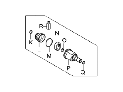 Kia 495351M600 Joint Kit-Front Axle Differential