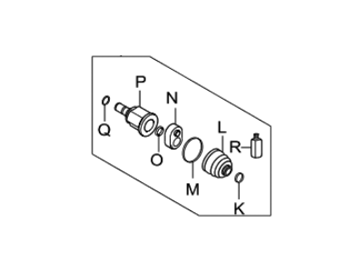 Kia 495361M700 Joint Kit-Front Axle Differential