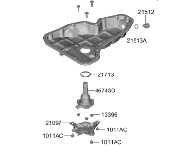 Kia 215103N350 PAN ASSY-ENGINE OIL