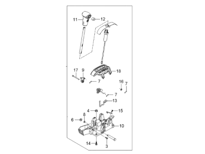 Kia 467001G310VA Lever Complete-Control