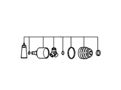 Kia 495053F800 Joint Set-Inner, LH