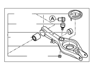 Kia 552102T100 Arm Complete-Rear Lower