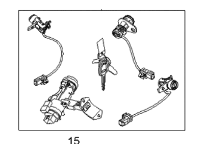 Kia 819052F000 Key Set