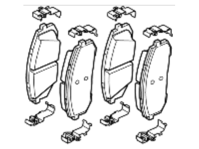 Kia 58101L1A01 Pad Kit-Front Disc B