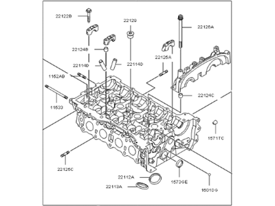 Hyundai 22100-2GTA5 Head Assembly-Cylinder
