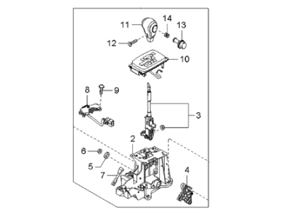 Kia 467003F700LK Lever Assembly-Atm