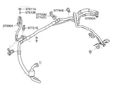 Kia 97777A9000 Suction Tube Assembly