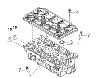 Kia K250Z10090A Cylinder Head Compartment Sub