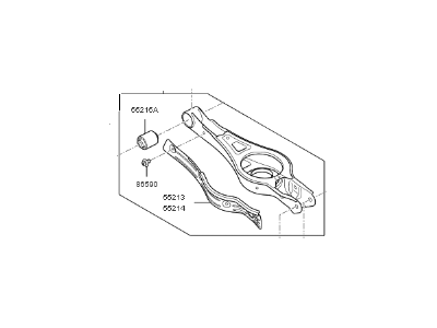 Kia 55210E6100 Arm Complete-Rear Lower