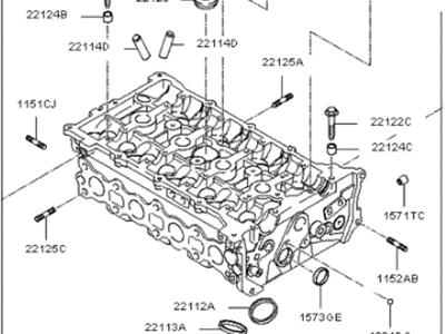 Kia 221002G020 Head Assembly-Cylinder
