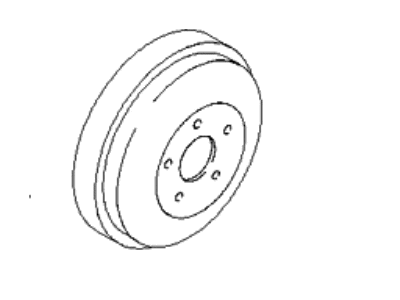 Kia 0K58A26251 Drum-Brake, Rear