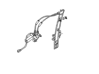 Kia 0K01258560A REGULATER Assembly-Window, RH