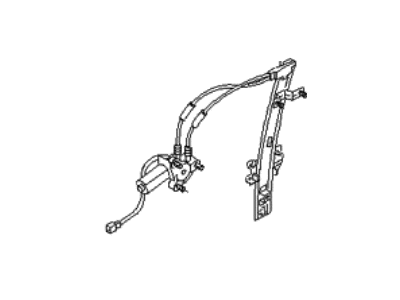 Kia 0K01259560A REGULATER Assembly-Window, LH
