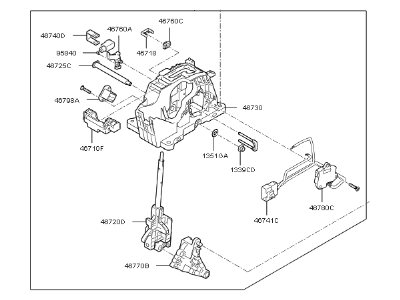 Kia 46700A7210 Lever Assembly-Atm